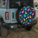 Flamingo Tropical Pattern Car Spare Tire Cover