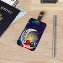 Among Us Couple Love You To The Moon Galaxy Luggage Tag