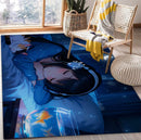 Anime Girl Sleeping Rectangular Area Rug