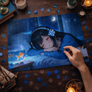 Anime Girl Sleeing Jigsaw Puzzle