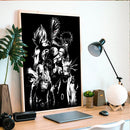 Anime Heroes - Living Room - Canvas Wall Art - Print - Wall Decor