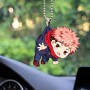 Anime Jujutsu Kaisen Yuji Car Ornament Custom Car Accessories Decorations
