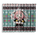 Anya Forger Spy X Family Blue Window Curtain