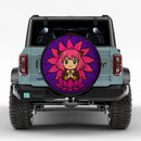 Yoga Meditation Mandala Anya Forger Spy X Family Jeep Car Spare Tire Cover