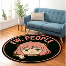 Anya Forger Spy X Family Ew People Round Rug