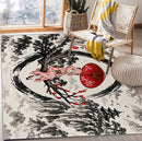 Anya Forger Spy x Family Japan Ink Style Rectangular Area Rug