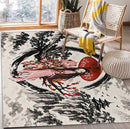 Anya Forger x Nezuko Kamado Japan Ink Style Rectangular Area Rug