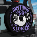 Sloth Can Do Slower Car Spare Tire Cover With Camera Hole