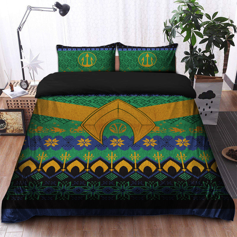 Aquaman Christmas Bedding Set Duvet Cover And 2 Pillowcases Nearkii