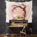 Arcanine Pokemon Sleep Cherry Blossom Tapestry