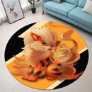 Arcanine Pokemon Round Rug