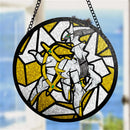 Arceus Legendary Pokemon Stained Glass Suncatcher