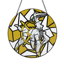 Arceus Legendary Pokemon Stained Glass Suncatcher