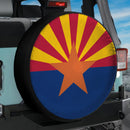 Arizona Flag Icon Car Spare Tire Cover