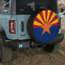 Arizona Flag Icon Car Spare Tire Cover