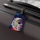 Astronaut Chibi Love You To The Moon Galaxy Luggage Tag