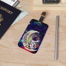 Astronaut Chibi Love You To The Moon Galaxy Luggage Tag