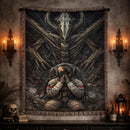 Astronaut Darkness Devil Chainsaw Man Woven Throw Blanket