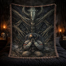 Astronaut Darkness Devil Chainsaw Man Woven Throw Blanket