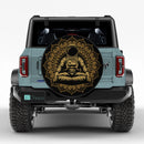 Mandala Meditating Astronaut Jeep Car Spare Tire Cover