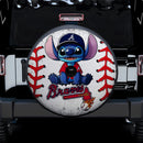 Atlanta Braves Car Spare Tire Cover With Camera Hole