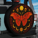 Gothic Atlas Moth Butterfly Sun Moon Skull Jeep Car Spare Tire Cover