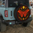 Gothic Atlas Moth Butterfly Sun Moon Skull Jeep Car Spare Tire Cover