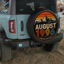 Retro August 1996 Jeep Car Spare Tire Cover