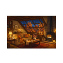 Autumn Night Warming Cozy Jigsaw Puzzle