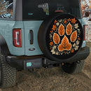 Autumn Leafs Paw Shape Car Spare Tire Cover