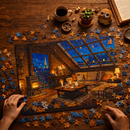 Autumn Midnight in Paris Jigsaw Puzzle