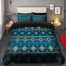 Blue Navajo Tribal Bedding Set