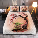 Yoda Cherry Blossom Quilt Bed Sets