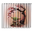 Yoda Cherry Blossom Japan Window Curtain