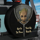 Baby Groot Zip Get In Shit Down Shut Up Hold On Car Spare Tire Cover