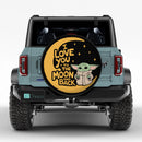 Yoda I Love You To The Moon And Back Jeep Car Spare Tire Cover