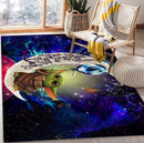 Baby Yoda Love You To The Moon Galaxy Rectangular Area Rug