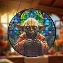Yoda Star War Stained Glass Suncatcher