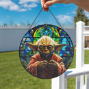 Yoda Star War Stained Glass Suncatcher