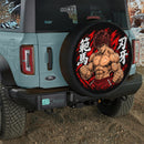 Baki Hanma Son Of Ogre Car Spare Tire Cover With Camera Hole