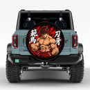 Baki Hanma Son Of Ogre Car Spare Tire Cover With Camera Hole