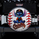Baltimore Orioles Car Spare Tire Cover With Camera Hole