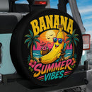 Banana Summer Vibe Car Spare Tire Cover