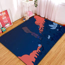 Bart Simpson Under A Starry Sky Rectangular Area Rug