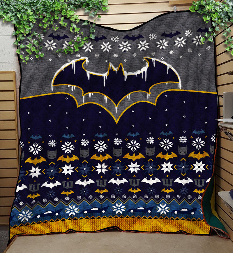 Batman Winter Christmas Quilt Blanket Nearkii