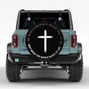 Christian Cross Inspirational Car Spare Tire Cover