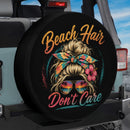 Beach Hair Don't Care Car Spare Tire Cover