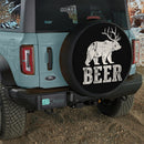 Beer Deer Car Spare Tire Cover