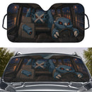 Beldum x Metagross Pokemon Car Auto Sunshades