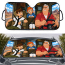 Ben Tennyson Gwen Tennyson Grandpa Max Ben 10 Car Auto Sunshades